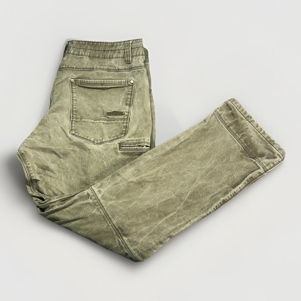 Kuhl Rydr Pants Men Size 38X30 Brown Straight Leg Khaki Chino Vintage Patina Dye